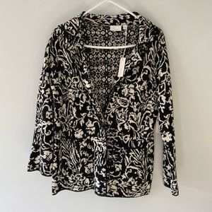 NWT Reversible Knit Sweater Blazer